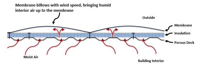membrane billows roof