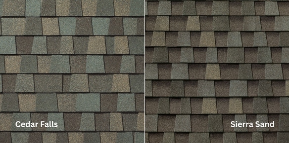 Timberline HDZ Cedar Falls vs Sierra Sand