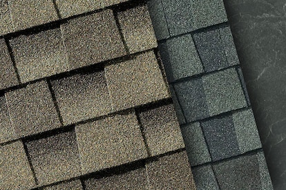 A collage of different roofing materials