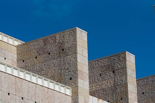 Parapets on the side of a building