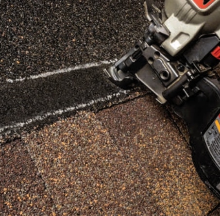 Timberline HDZ asphalt shingles showing increased StrikeZone nailing area