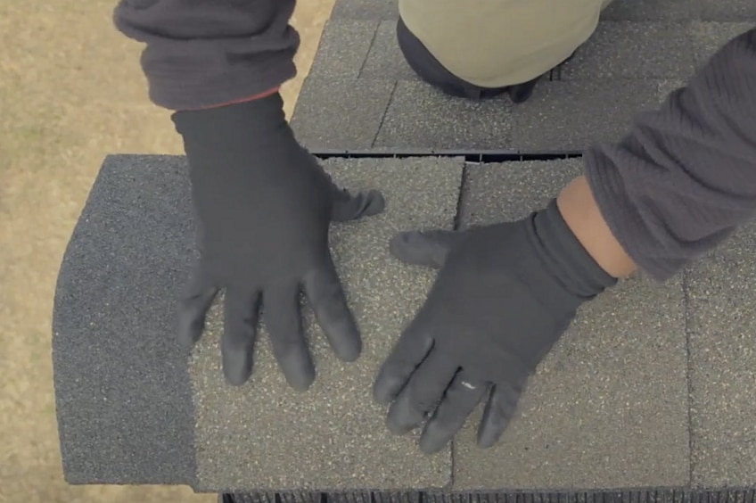 GAF Ridge Cap Shingle Installation