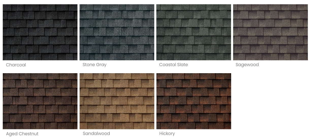 Timberline HDZ RS Shingle Color Swatches