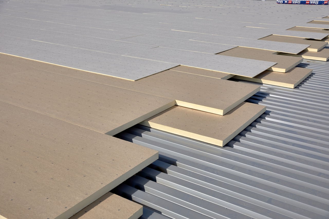 EnergyGuard HD Polyiso Roof Insulation Product Install