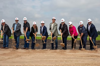 Employees being trained in new manufacturing facility.
