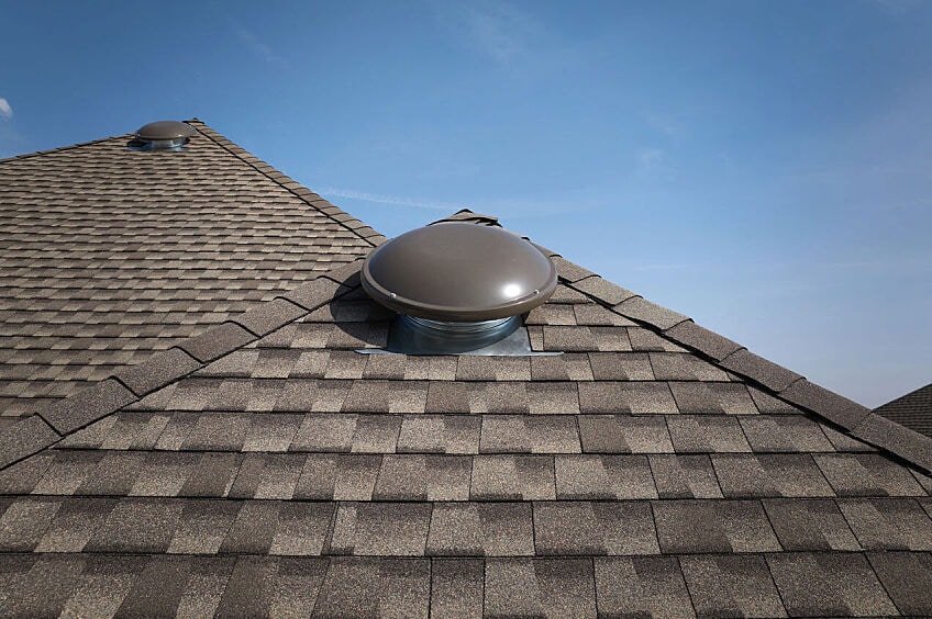 GAF Master Flow Attic Vent installed on residential roof