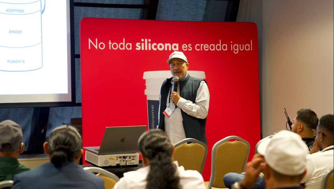 a speaker at lir expo atlanta A man teaches commercial roofing at LIR Atlanta Expo