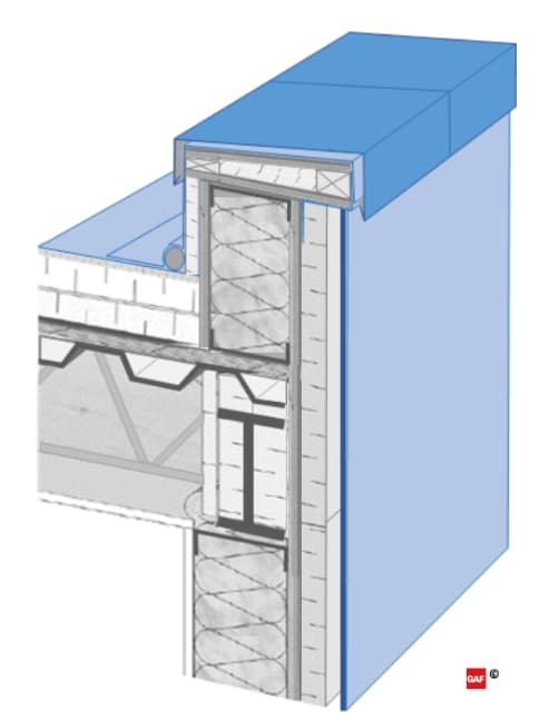 Parapet Coping and Cladding Installed