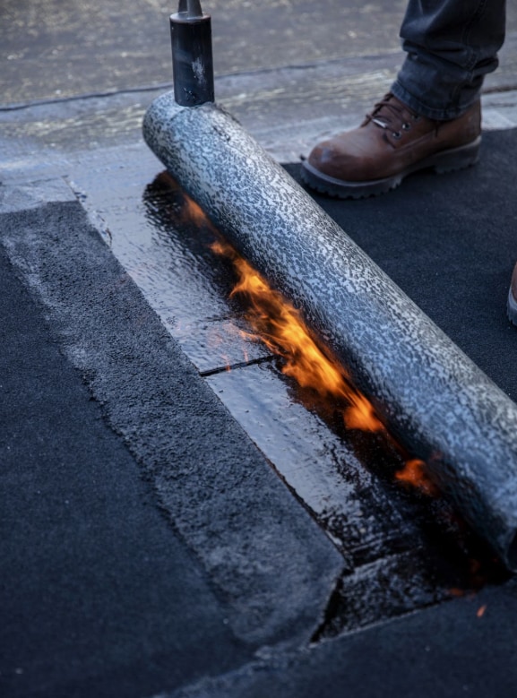 Torch Down Roofing installation