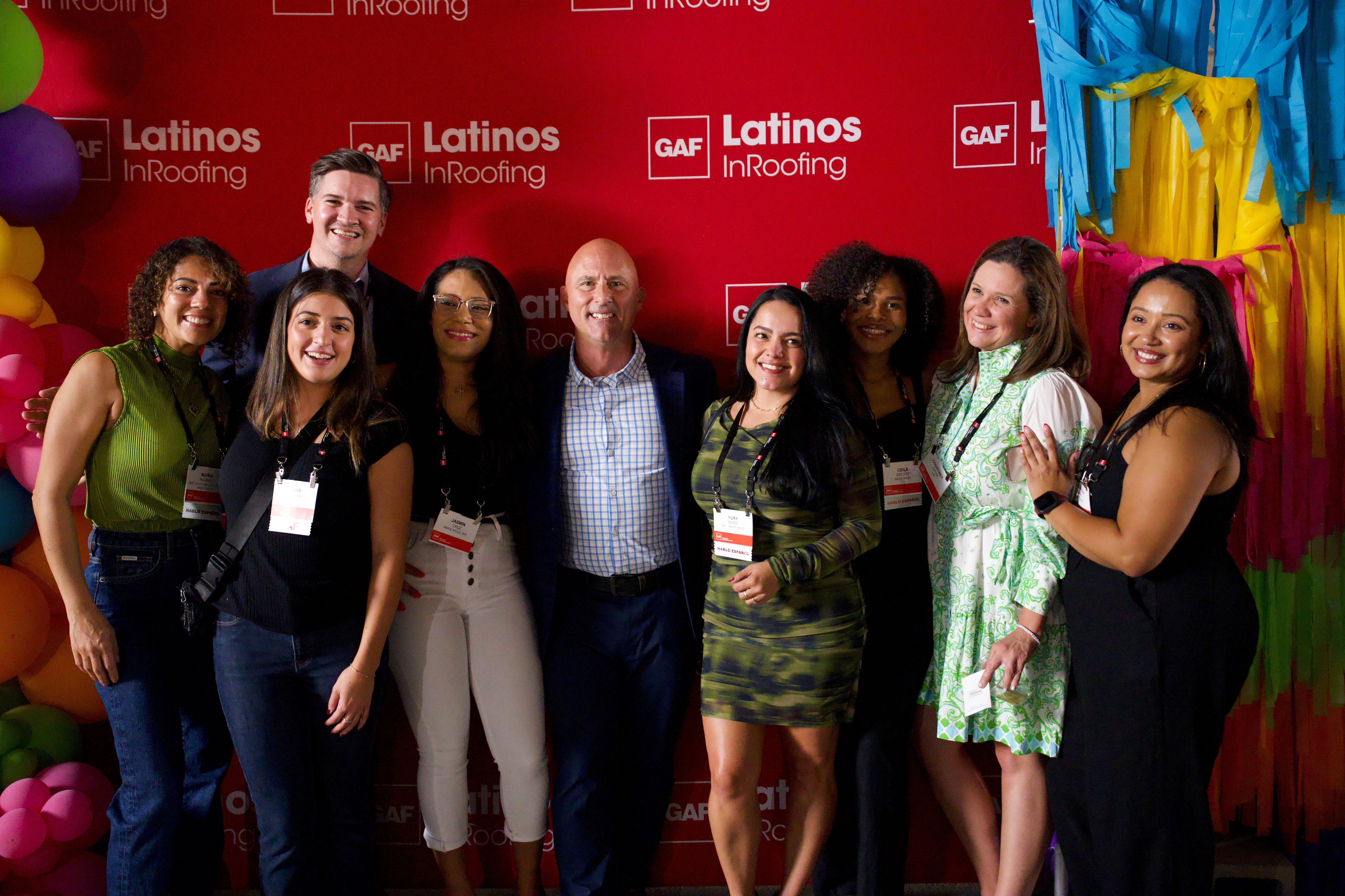 Roofing industry professionals at the 2025 Latinos in Roofing Summit in Atlanta, GA