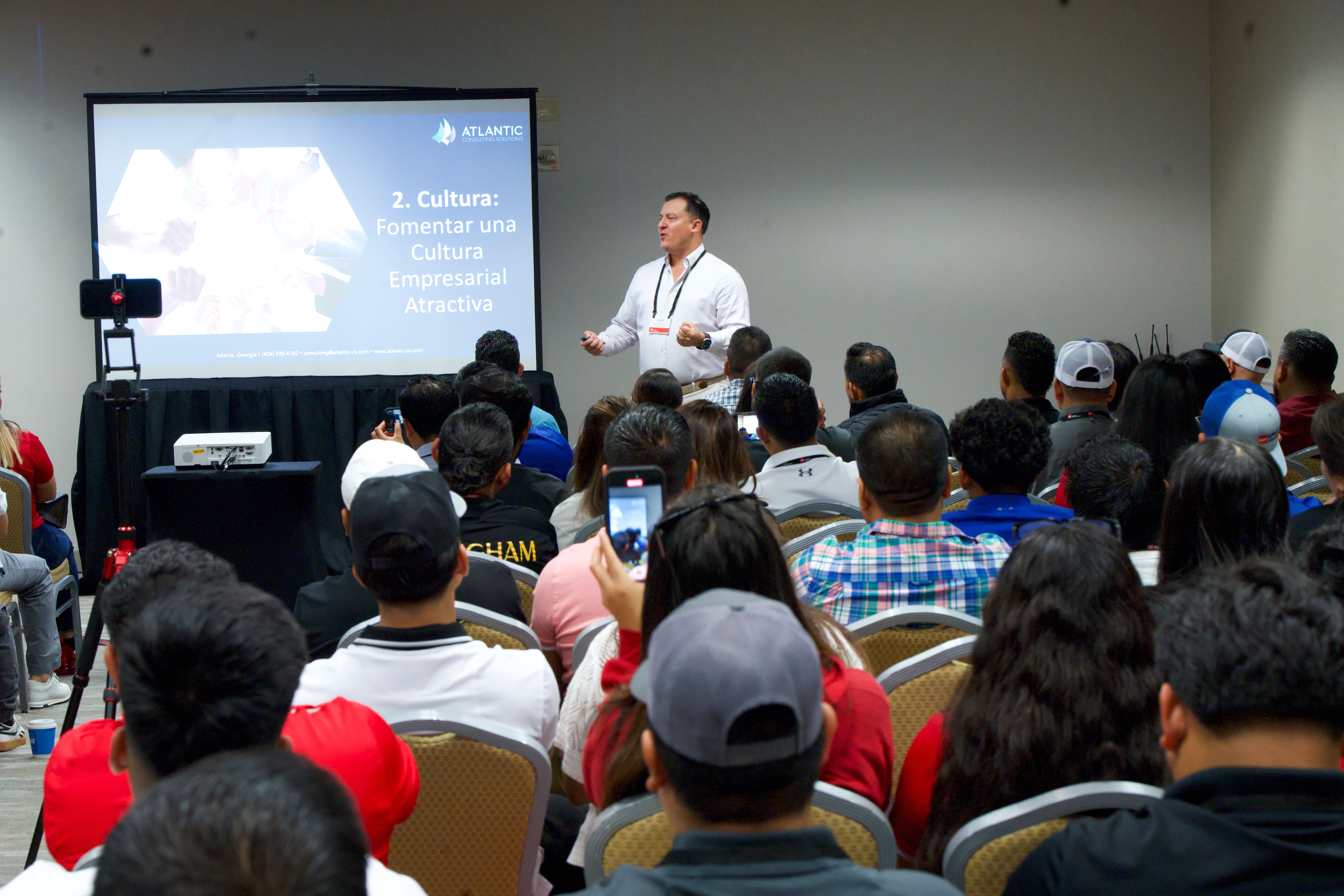 Learning session at the 2025 Latinos in Roofing Expo