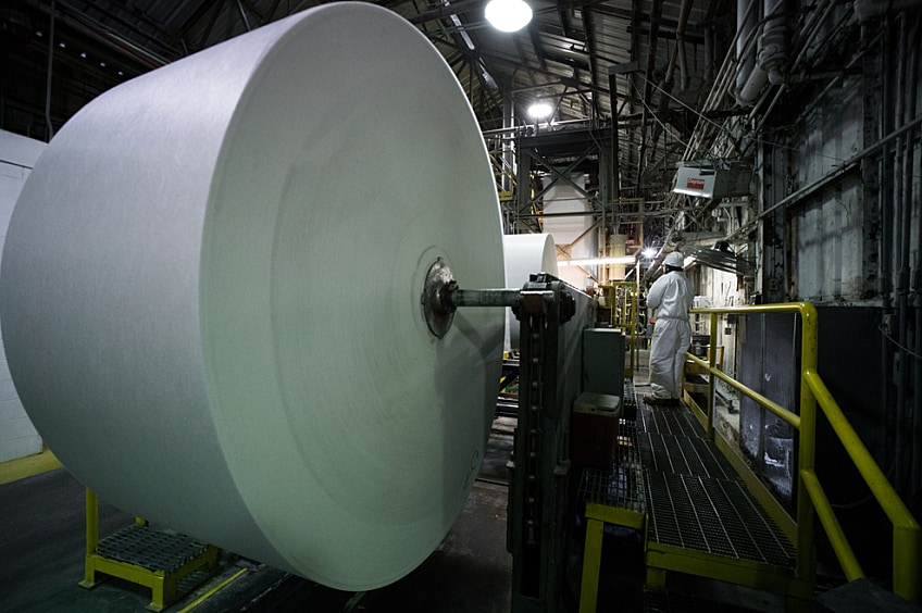 Construction site during sunset