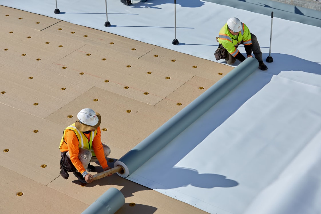 induction-welded single-ply roofing membrane attachment Induction-Welded Single-Ply Roofing Membrane Attachment