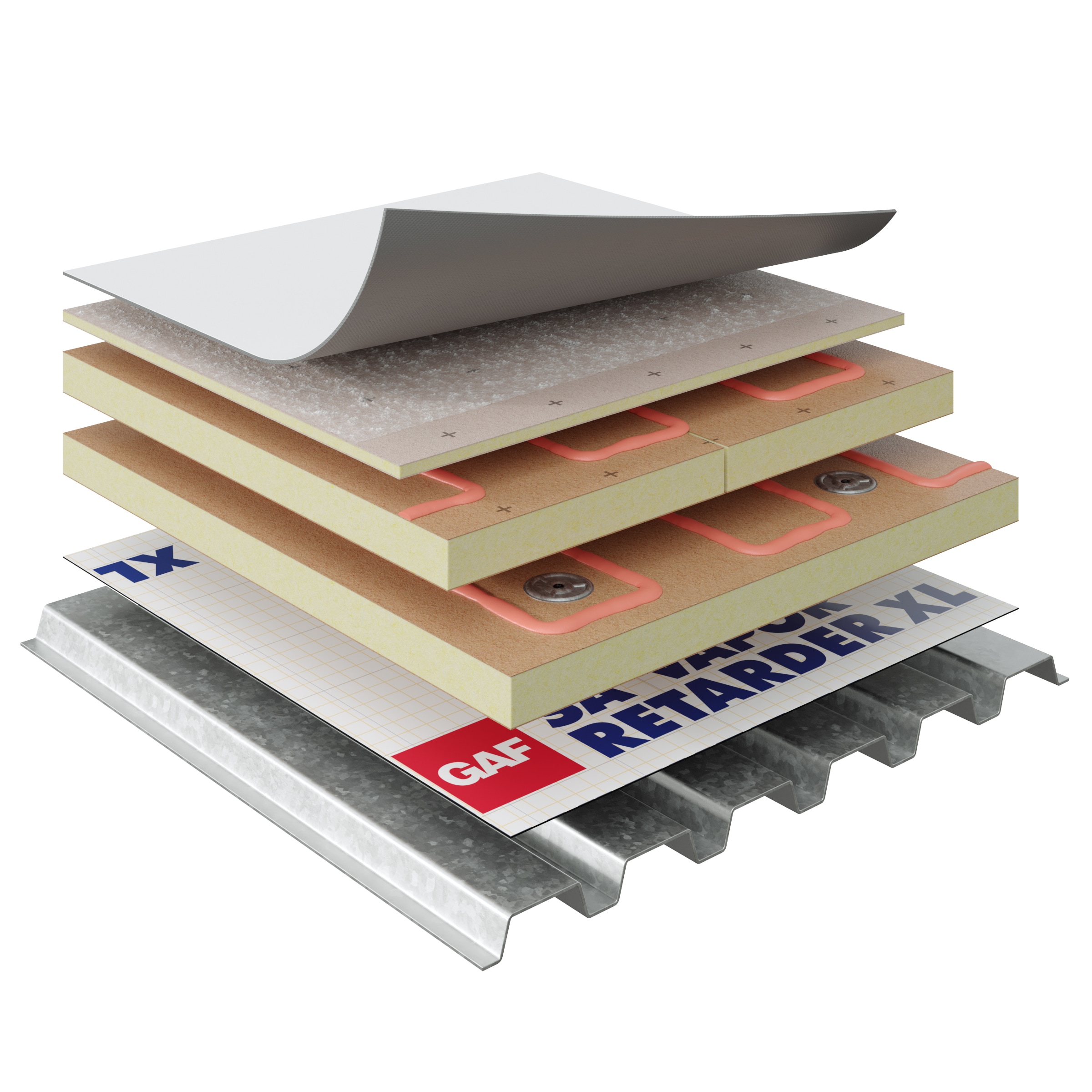 a hybrid attachment system combines the advantages of at least two single-ply roofing attachment methods A hybrid attachment system combines the advantages of at least two single-ply roofing attachment methods