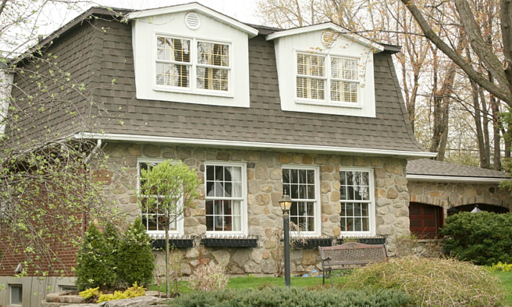 mansard_roof Mansard roof with trees